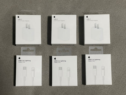 NUESTRO PACK DE 3 CUBOS - 3 CABLES TIPO C A LIGHTNING