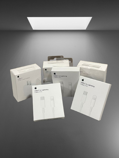 NUESTRO PACK DE 3 CUBOS - 3 CABLES TIPO C A LIGHTNING